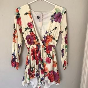 Choies flower mini dress